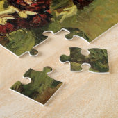 Vase mit Hollyhocks von Vincent van Gogh Puzzle (Seite)