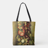 Vase mit Hollyhocks von Vincent van Gogh Tasche (Rückseite)