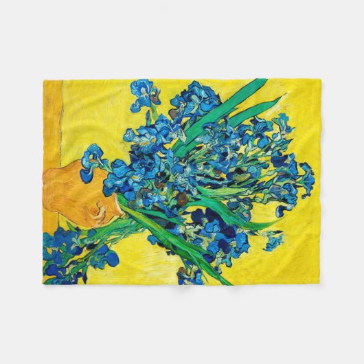 Vase mit Ire, Van Gogh Fleecedecke (Vorderseite (Horizontal))
