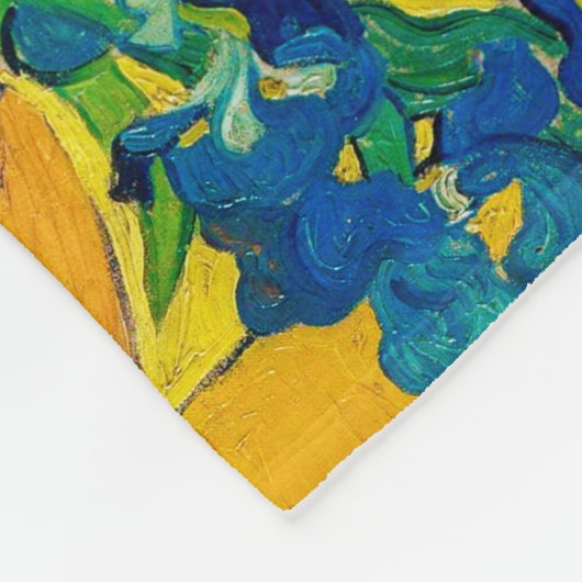 Vase mit Ire, Van Gogh Fleecedecke (Ecke)