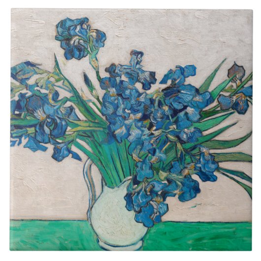 Vase mit Ire, Van Gogh Fliese (Vorderseite)