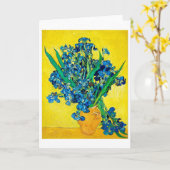 Vase mit Ire, Van Gogh Karte (Gelbe Blume)
