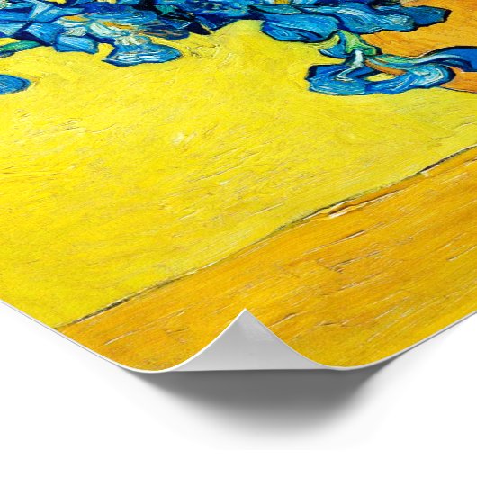 Vase mit Ire, Van Gogh Poster (Ecke)