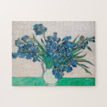 Vase mit Ire, Van Gogh Puzzle<br><div class="desc">Vincent Willem van Gogh (30. März 1853 - 29. Juli 1890) war ein niederländischer postimpressionistischer Maler, der zu den berühmtesten und einflussreichsten Persönlichkeiten in der Geschichte der Western-Kunst zählt. In etwas mehr als einem Jahrzehnt schuf er etwa 2100 Kunstwerke, darunter etwa 860 Ölgemälde, die größtenteils aus den Jahre seines Lebens....</div>