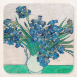 Vase mit Ire, Van Gogh Rechteckiger Pappuntersetzer<br><div class="desc">Vincent Willem van Gogh (30. März 1853 - 29. Juli 1890) war ein niederländischer postimpressionistischer Maler, der zu den berühmtesten und einflussreichsten Persönlichkeiten in der Geschichte der Western-Kunst zählt. In etwas mehr als einem Jahrzehnt schuf er etwa 2100 Kunstwerke, darunter etwa 860 Ölgemälde, die größtenteils aus den Jahre seines Lebens....</div>