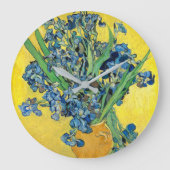 Vase mit Ire, Vincent Van Gogh Große Wanduhr (Vorderseite)
