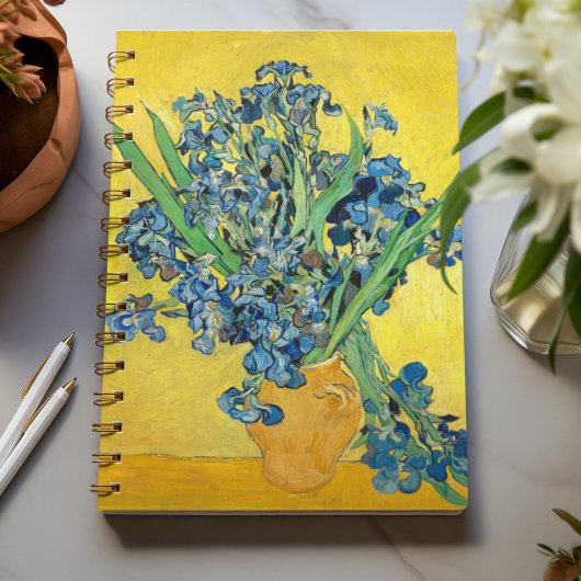 Vase mit Ire, Vincent Van Gogh Notizblock