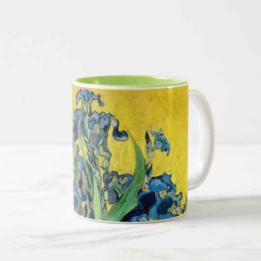 Vase mit Ire, Vincent Van Gogh Zweifarbige Tasse (VorderseiteRechts)