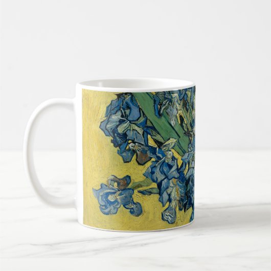 Vase mit Iren von Van Gogh - Still Life Kaffeetasse (Links)