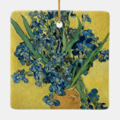 Vase mit Iren von Van Gogh - Still Life Keramikornament (Rückseite)