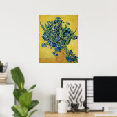 Vase mit Iren von Van Gogh - Still Life Poster (Heimbüro)