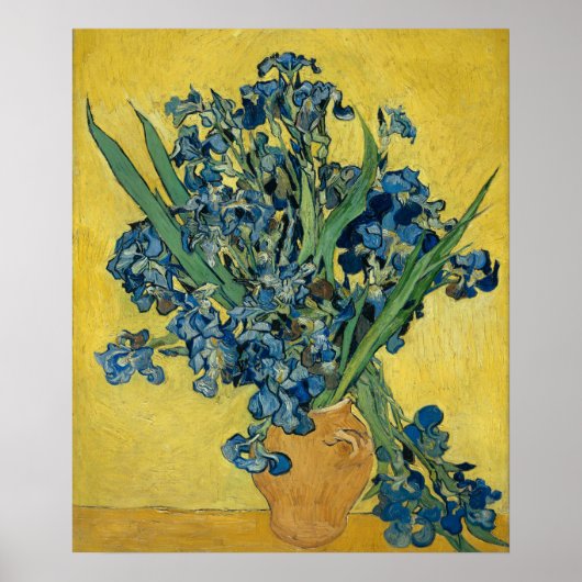 Vase mit Iren von Van Gogh - Still Life Poster (Vorne)
