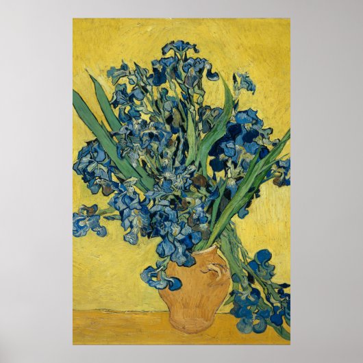 Vase mit Iren von Van Gogh - Still Life Poster (Vorne)