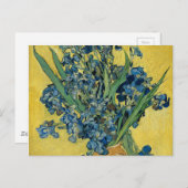 Vase mit Iren von Van Gogh - Still Life Postkarte (Vorne/Hinten)