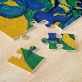 Vase mit Irisch, Van Gogh Puzzle (Seite)