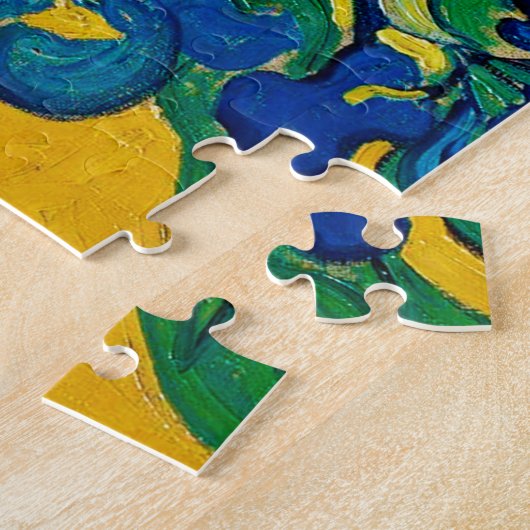 Vase mit Irisch, Van Gogh Puzzle (Seite)