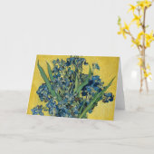 Vase mit Irisch von Van Gogh - Still Life Karte (Gelbe Blume)