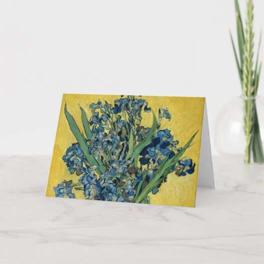 Vase mit Irisch von Van Gogh - Still Life Karte (Vorderseite)