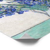 Vase mit Irises Vincent van Gogh Poster (Ecke)