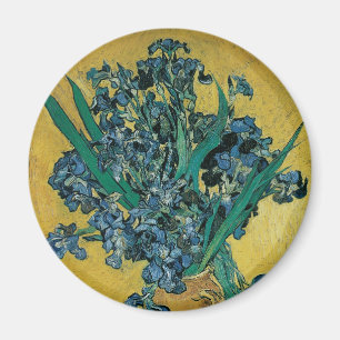 Vase mit Irises von Vincent van Gogh, Vintag Art Magnet