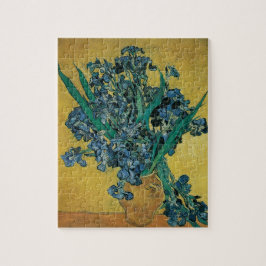 Vase mit Irises von Vincent van Gogh, Vintag Art Puzzle