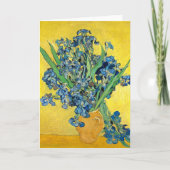Vase mit Iriss, Vincent Van Gogh Decoupage Karte (Vorderseite)