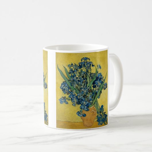 Vase mit Irisvon Van Gogh Kaffeetasse (VorderseiteRechts)