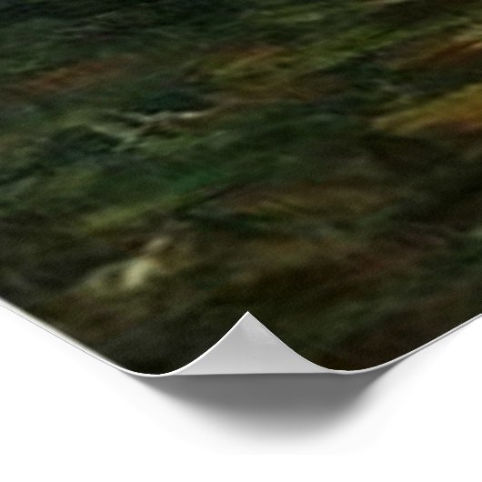 Vase mit Kornblumen und Mohn, van Gogh Poster (Ecke)