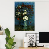 Vase mit Kornblumen und Mohn, van Gogh Poster (Heimbüro)