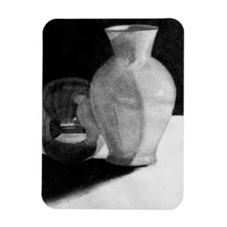 Vase mit Kugel Magnet