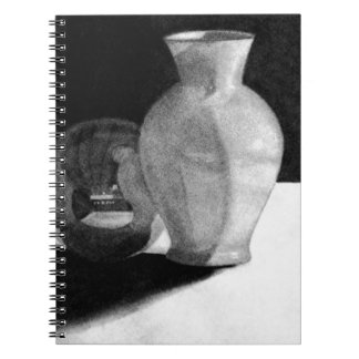 Vase mit Kugel Notizblock