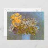Vase mit Lilacs, Daisis und Anemones von Van Gogh Postkarte (Vorne/Hinten)