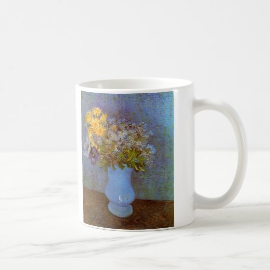 Vase mit Lilacs und Daisis von Vincent van Gogh Kaffeetasse (Rechts)