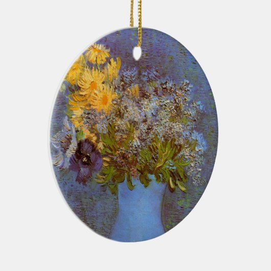 Vase mit Lilacs und Daisis von Vincent van Gogh Keramikornament (Rechts)