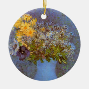 Vase mit Lilacs und Daisis von Vincent van Gogh Keramikornament