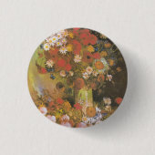 Vase mit Maisblumen und Pfefferkuchen, Bäuche und Button (Vorderseite)