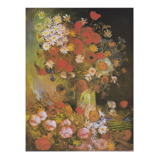 Vase mit Maisblumen und Pfefferkuchen, Bäuche und Poster (Vorderseite)