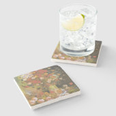 Vase mit Maisblumen und Pfefferkuchen, Bäuche und  Steinuntersetzer (Seitenansicht)