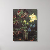 Vase mit Myosotis und Peontis von Vincent van Gogh Leinwanddruck (Vorderseite)