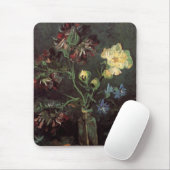 Vase mit Myosotis und Peontis von Vincent van Gogh Mousepad (Mit Mouse)
