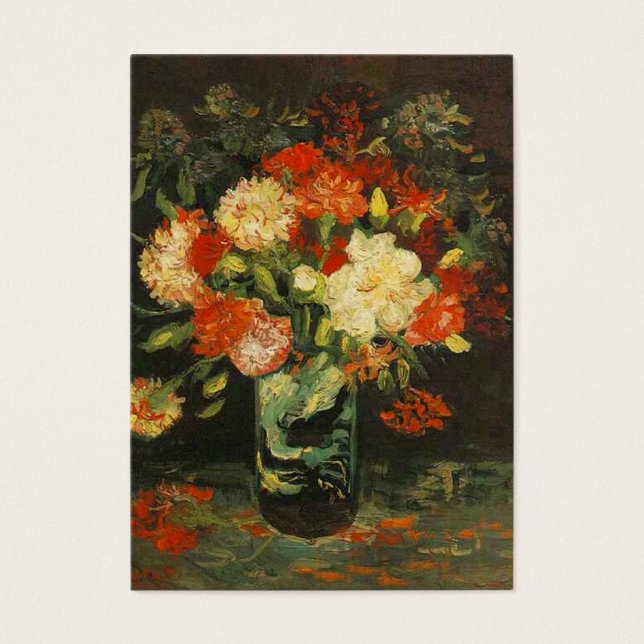 Vase mit Nelken, van Gogh (Vorderseite)