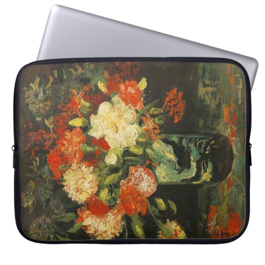 Vase mit Nelken, Vincent van Gogh Laptopschutzhülle (Vorderseite)