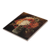 Vase mit Nelken von Vincent van Gogh Fliese (Seite)