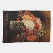 Vase mit Nelken von Vincent van Gogh Geschirrtuch (Horizontal)