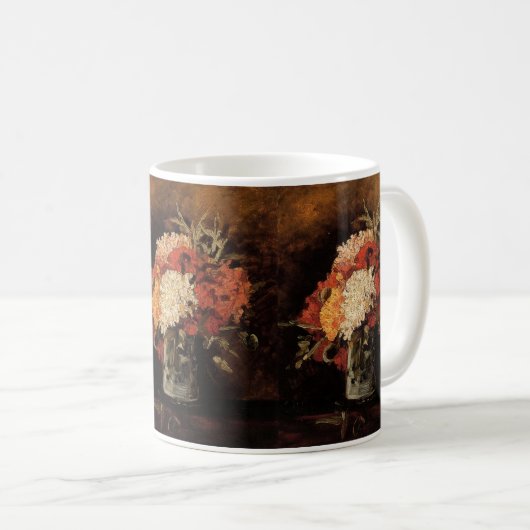 Vase mit Nelken von Vincent van Gogh Kaffeetasse (VorderseiteRechts)
