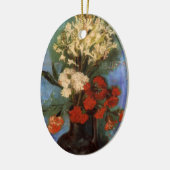 Vase mit Nelken von Vincent van Gogh Keramik Ornament (Links)