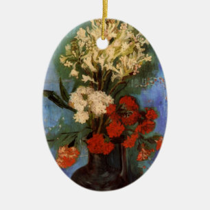 Vase mit Nelken von Vincent van Gogh Keramik Ornament