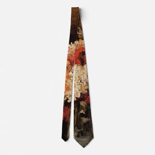 Vase mit Nelken von Vincent van Gogh Krawatte (Rückseite)