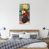 Vase mit Nelken von Vincent van Gogh Leinwanddruck (Insitu (Schlafzimmer))