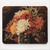 Vase mit Nelken von Vincent van Gogh Mousepad (Vorne)